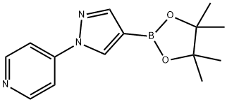 1-(4-吡啶基)吡唑-4-硼酸频哪醇酯结构式