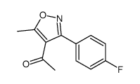 1-[3-(4-氟苯基)-5-甲基-4-异噁唑]乙酮结构式