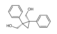 cis-1,2-Bis-(hydroxymethyl)-1,2-diphenyl-cyclopropan Structure