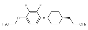 trans-1-Ethoxy-2,3-difluoro-4-(4-propyl-cyclohexyl)-benzene Structure