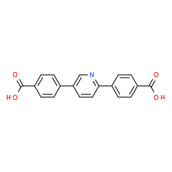4,4'-(吡啶-2,5-二基)二苯甲酸结构式