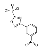 3-(3-nitrophenyl)-5-(trichloromethyl)-1,2,4-oxadiazole结构式
