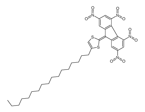 4-heptadecyl-2-(2,4,5,7-tetranitrofluoren-9-ylidene)-1,3-dithiole Structure