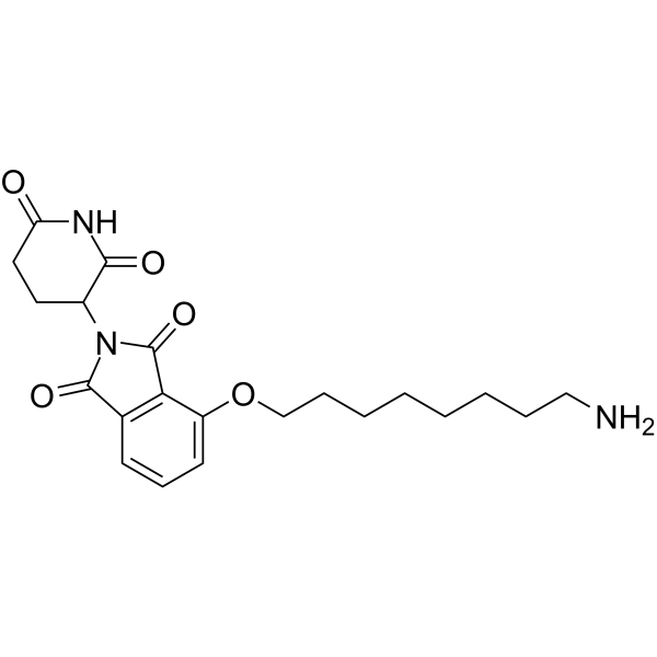Thalidomide-O-C8-NH2结构式