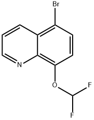 5-溴-8-(二氟甲氧基)喹啉结构式