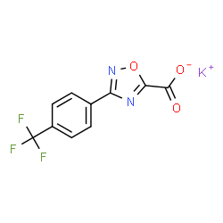 3-(4-(三氟甲基)苯基)-1,2,4-噁二唑-5-羧酸钾结构式