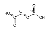 琥珀酸-13C4结构式