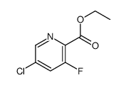 ethyl 5-chloro-3-fluoropicolinate Structure