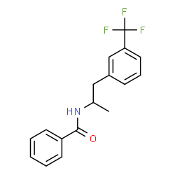 N-[α-Methyl-m-(trifluoromethyl)phenethyl]benzamide结构式