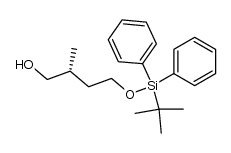 (2R)-4-[1-(tert-butyl)-1,1-diphenylsilyl]oxy-2-methylbutan-1-ol结构式