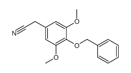 2-(3,5-dimethoxy-4-phenylmethoxyphenyl)acetonitrile Structure