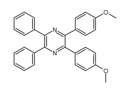 2,3-bis-(4-methoxy-phenyl)-5,6-diphenyl-pyrazine Structure