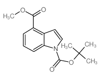 N-Boc-4-吲哚羧酸甲酯结构式