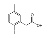 (2-Iodo-5-methylphenyl)acetic acid Structure