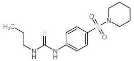 Thiourea,N-[4-(1-piperidinylsulfonyl)phenyl]-N'-propyl- picture