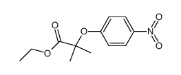 ethyl 2-methyl-2-[(4-nitrophenyl)oxy]propanoate结构式