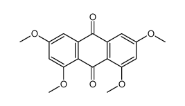 1,3,6,8-Tetramethoxy-9,10-dihydroanthracene-9,10-dione结构式