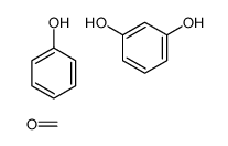 benzene-1,3-diol,formaldehyde,phenol Structure
