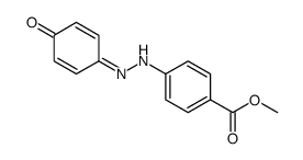 methyl 4-[2-(4-oxocyclohexa-2,5-dien-1-ylidene)hydrazinyl]benzoate Structure