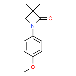 1-(4-METHOXYPHENYL)-3,3-DIMETHYL-2-AZETANONE Structure