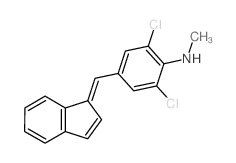 2,6-dichloro-4-[(E)-inden-1-ylidenemethyl]-N-methyl-aniline Structure