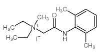N-Methyllidocaine iodide,2-[(2,6-Dimethylphenyl)amino]-N,N-diethyl-N-methyl-2-oxoethanaminiumiodide Structure