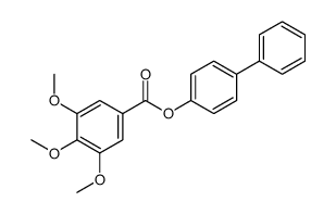 (4-phenylphenyl) 3,4,5-trimethoxybenzoate结构式
