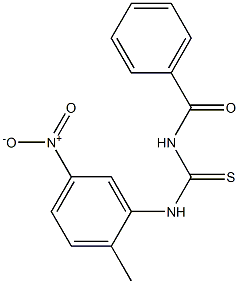 N-((2-methyl-5-nitrophenyl)carbamothioyl)benzamide Structure