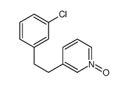 3-(3-CHLOROPHENYLETHYL)PYRIDINE N-OXIDE structure
