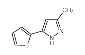3-甲基-5-(2-噻吩)-1H-吡唑结构式