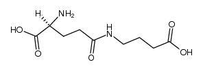 N-γ-L-glutamyl-4-aminobutyric acid结构式