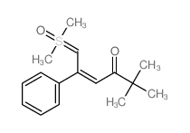 (Z)-6-[dimethyl(oxo)-$l^{6}-sulfanylidene]-2,2-dimethyl-5-phenylhex-4-en-3-one结构式