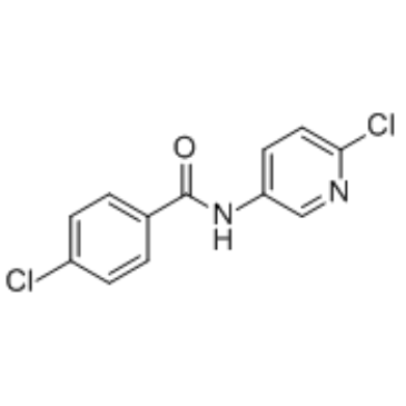 4-氯-N-(6-氯吡啶-3-基)苯甲酰胺结构式
