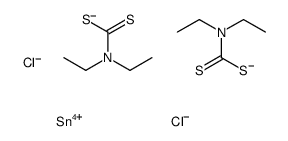 stannous chloride bis(diethyldithiocarbamate) Structure