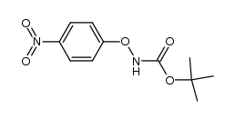 N-Boc-O-(4-nitrophenyl)hydroxylamine结构式