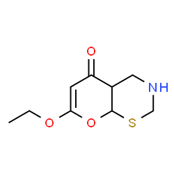 4H,5H-Pyrano[3,2-e]-1,3-thiazin-4-one,2-ethoxy-4a,6,7,8a-tetrahydro-(9CI)结构式