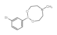 3-溴苯硼酸N-甲基二氨基乙醇酯结构式