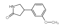 4-(3’-甲氧基苯基)-2-吡咯烷酮结构式