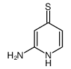 4(1H)-Pyridinethione,2-amino-(9CI) Structure