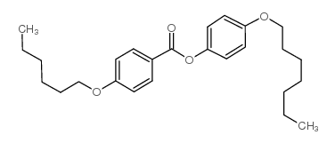 4-N-庚基氧基苯基4-n-己氧基苯甲酸结构式