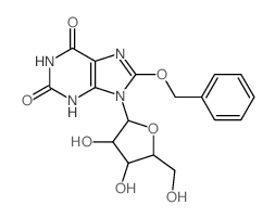 Xanthosine,8-(phenylmethoxy)- (9CI)结构式