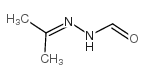 1-甲酰基-2-亚异丙基肼结构式