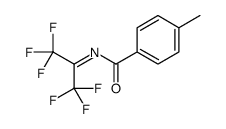 N-(1,1,1,3,3,3-hexafluoropropan-2-ylidene)-4-methylbenzamide结构式
