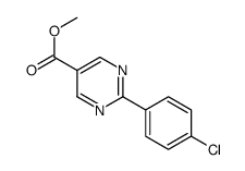 methyl 2-(4-chlorophenyl)pyrimidine-5-carboxylate Structure