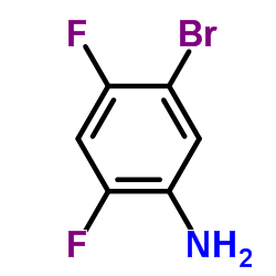 5-溴-2,4-二氟苯胺结构式