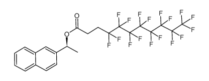 (S)-1-(naphthalen-2-yl)ethyl 4,4,5,5,6,6,7,7,8,8,9,9,10,10,11,11,11-heptadecafluoroundecanoate结构式