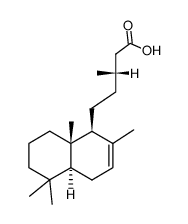 Labda-7-ene-15-oic acid Structure
