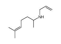6-methyl-N-prop-2-enylhept-5-en-2-amine结构式