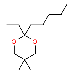 1,3-Dioxane,2-ethyl-5,5-dimethyl-2-pentyl-(9CI) Structure