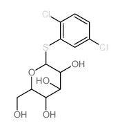 2-(2,5-dichlorophenyl)sulfanyl-6-(hydroxymethyl)oxane-3,4,5-triol结构式